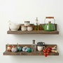 Hanah Home Raf308 Estantería Decorativa de Madera Maciza de 60 cm